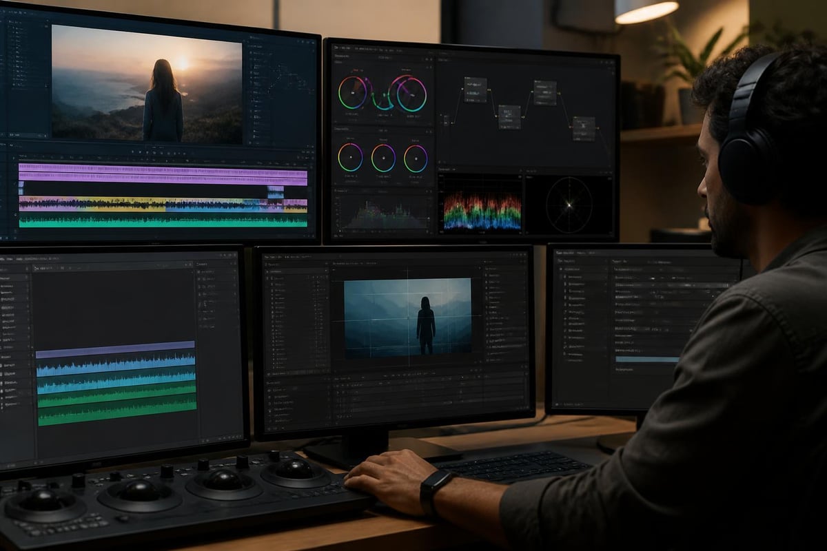 Post-production workflow stages