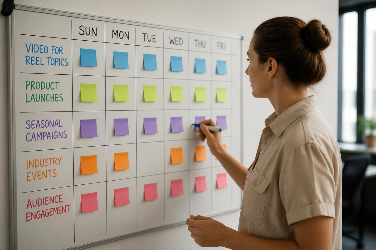 Content calendar planning