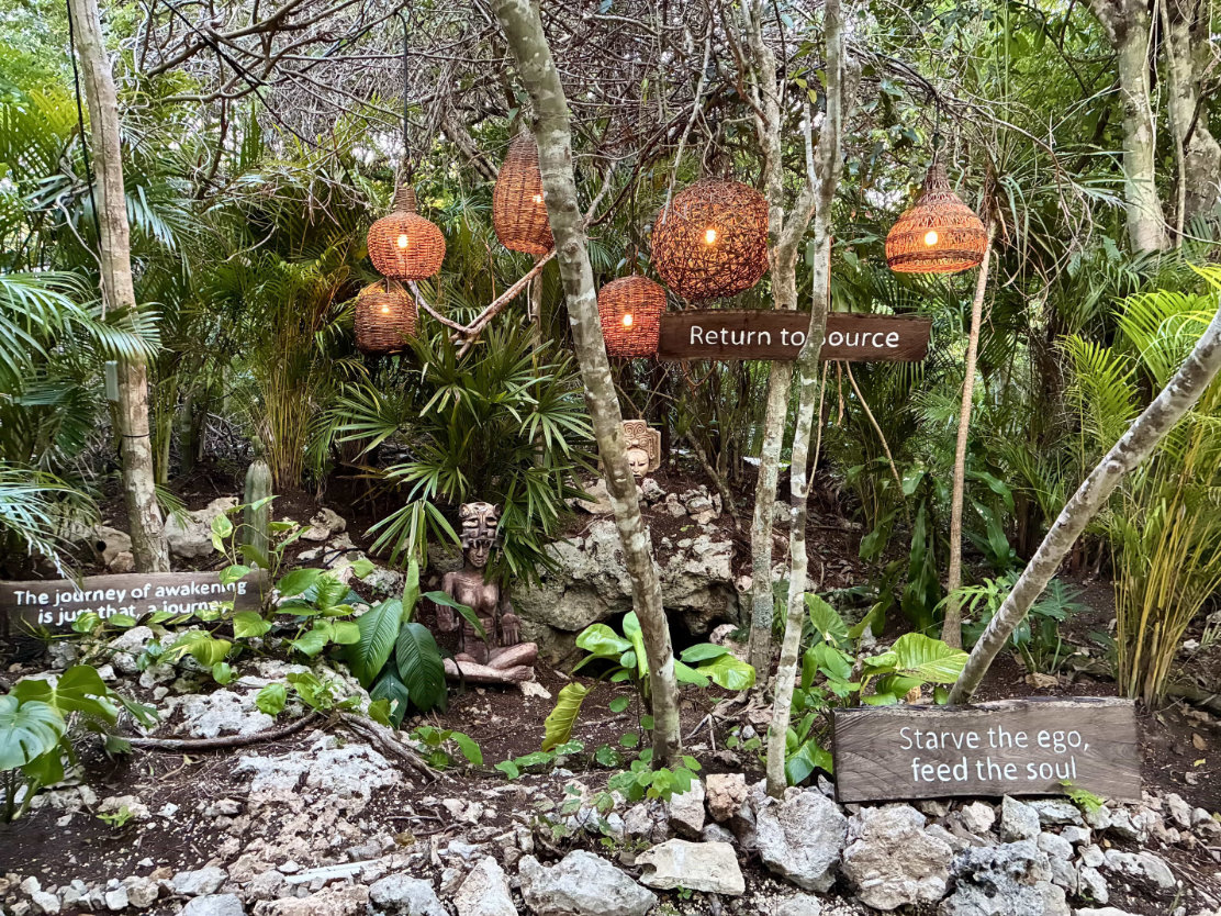 tulum healing sanctuary signage