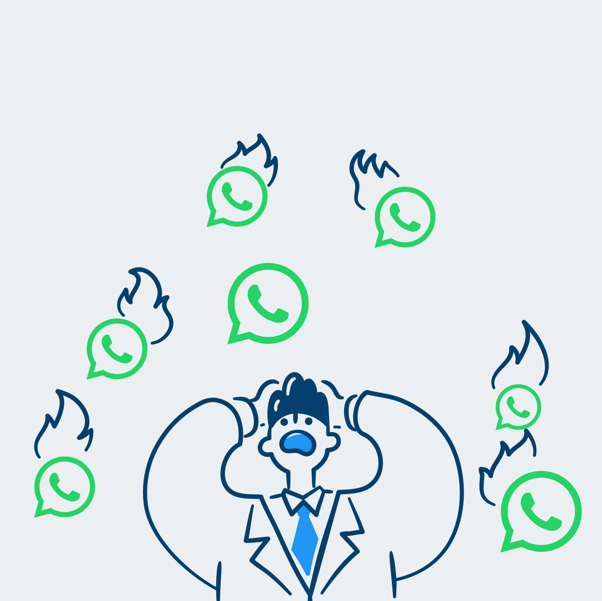 Por qué los vendedores de alto contacto en Brasil tienen una relación de amor/odio con WhatsApp