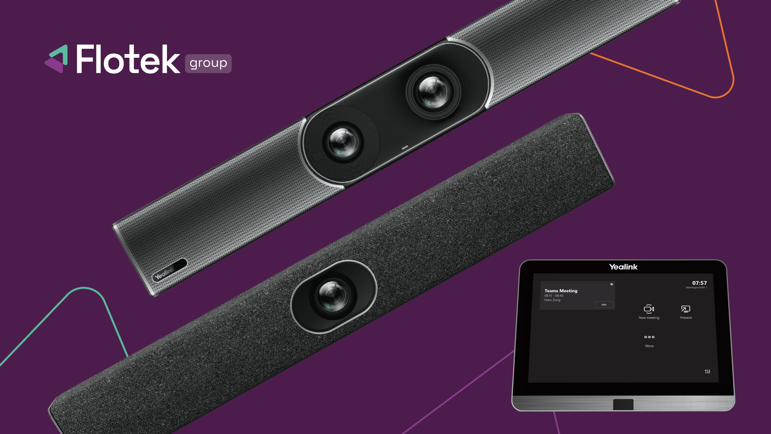Flotek Yealink A20 and A30 Meeting Bar with Tablet