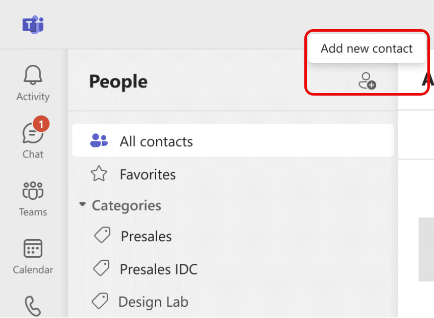 Add a contact