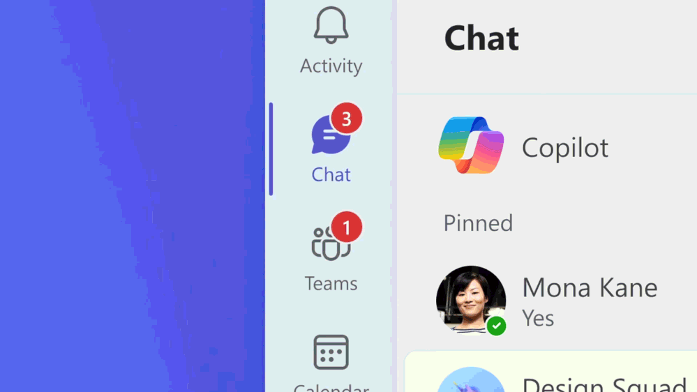 A demonstration of the elements of the new chat and channels experience, Picture