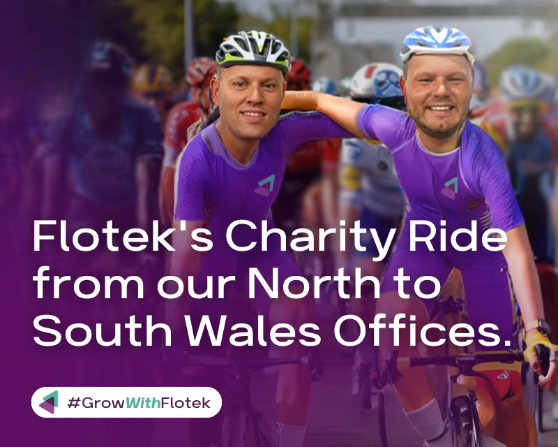 Flotek Charity Ride from St Asaph to Bridgend