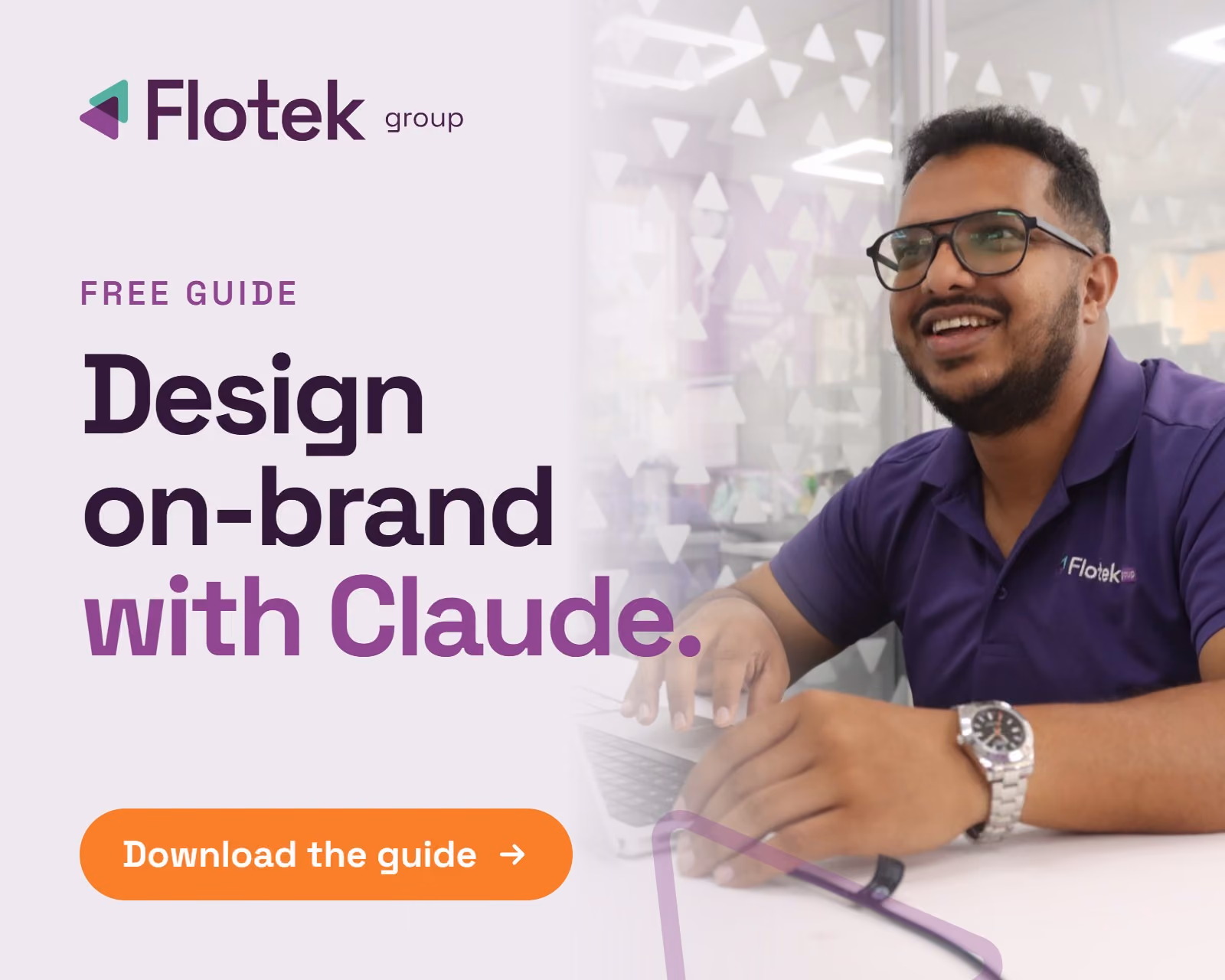 Free Claude Design Guide from Flotek: design on-brand with Claude