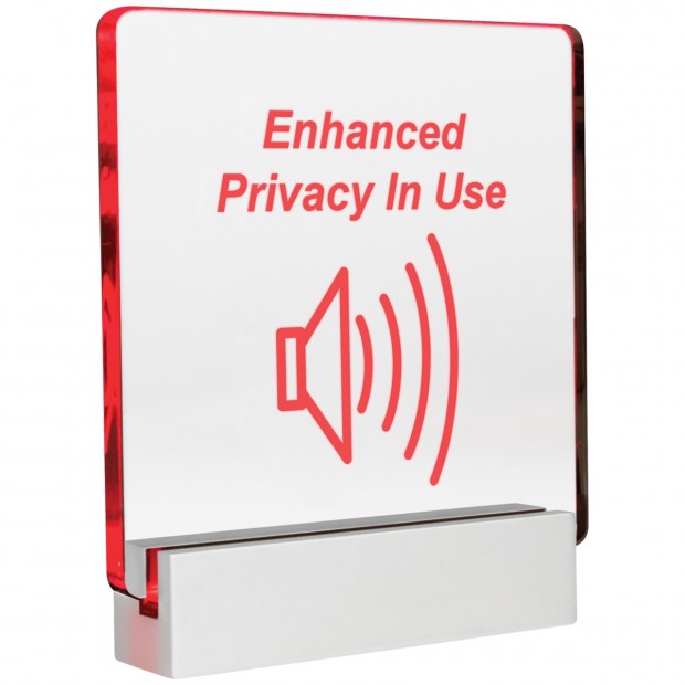 enhanced privacy sign