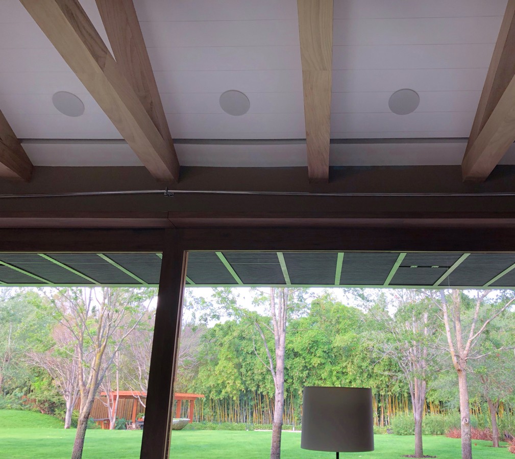 flush mount ceiling speakers in a home