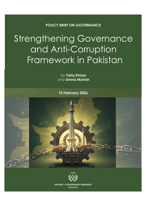 Weak governance and corruption limit Pakistan’s inclusive growth, underscoring the need for fiscal, regulatory, and accountability reforms with strong civil society engagement.
