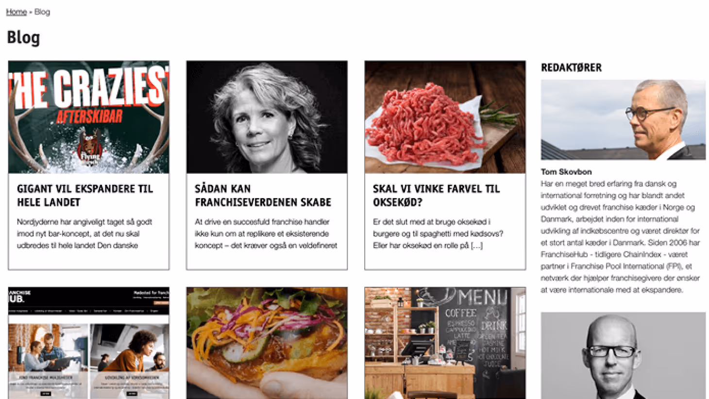 FranchiseHub – WordPress website udviklet af KATAPULT