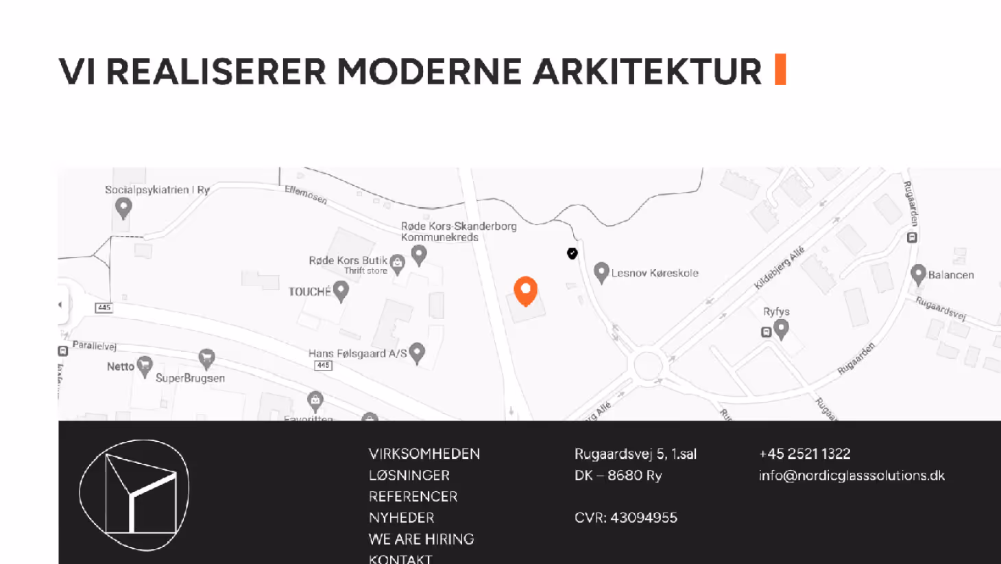 Nordic Glass Solutions – Webflow website designet af KATAPULT