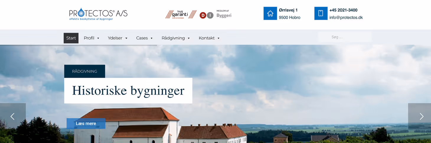 PROTECTOS og KELAX – grafisk design og webdesign af KATAPULT