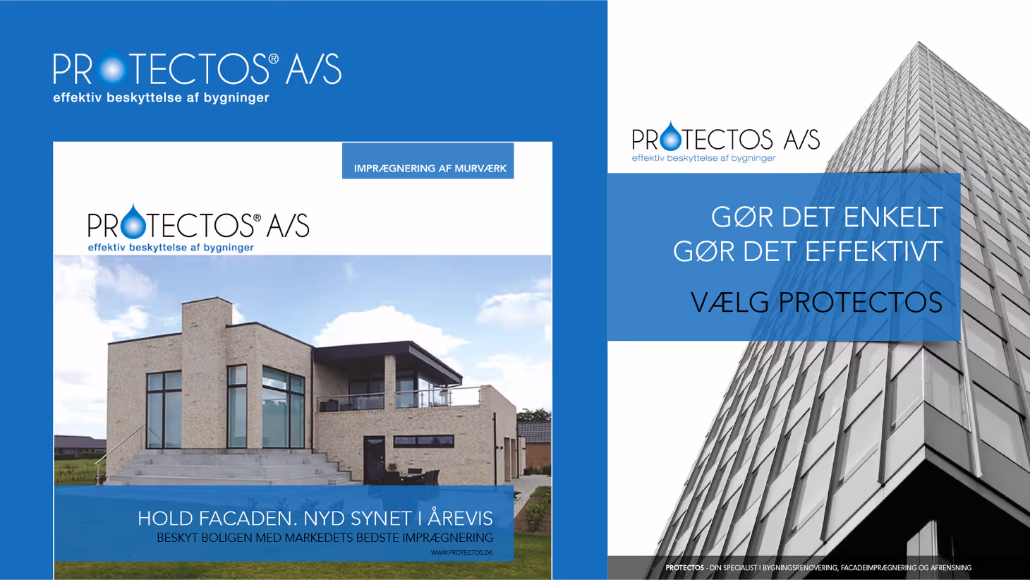 PROTECTOS og KELAX – grafisk design og webdesign af KATAPULT