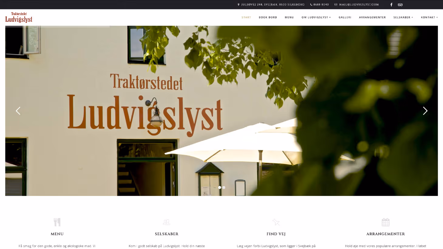 Traktørstedet Ludvigslyst – webdesign af KATAPULT