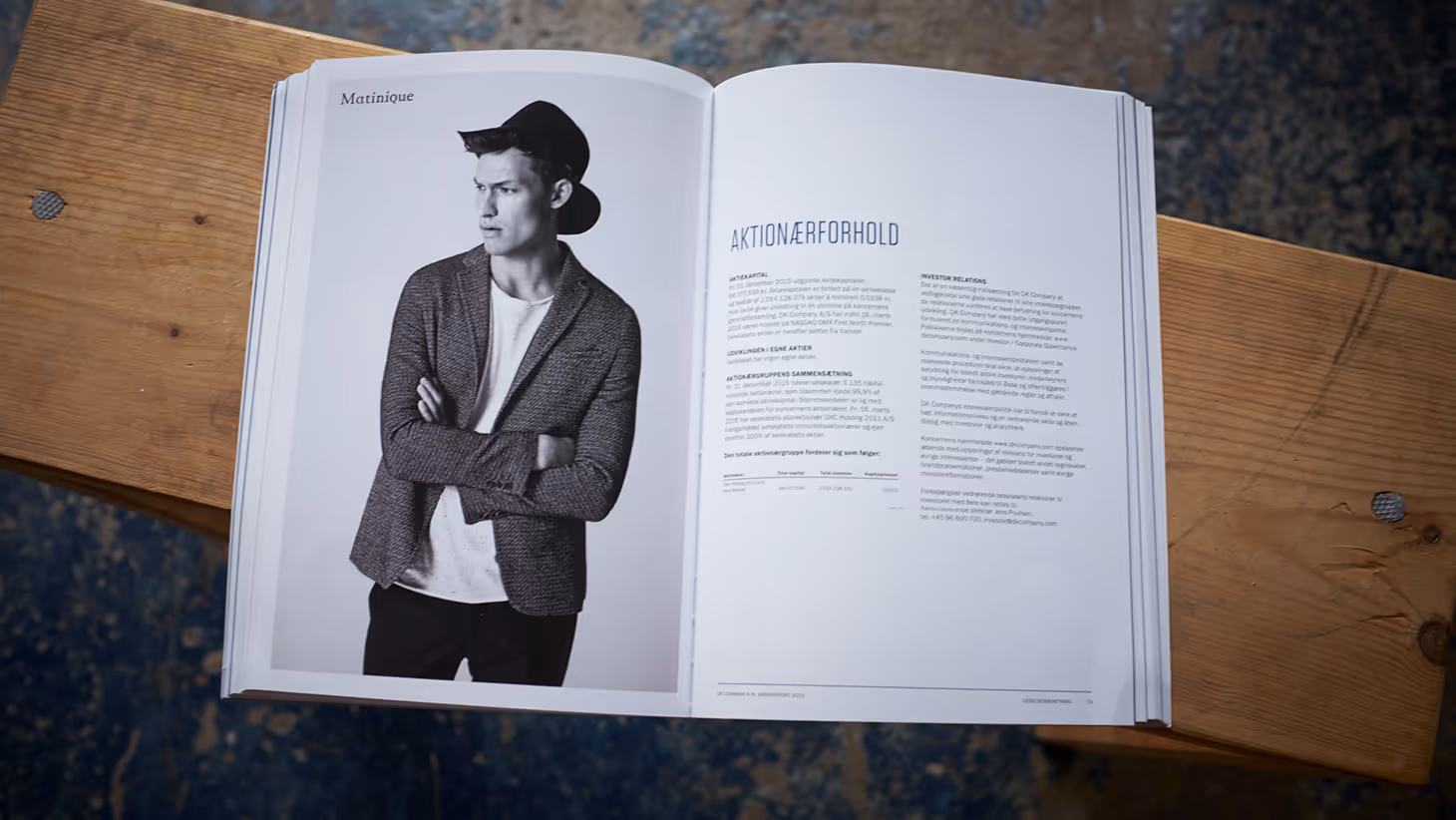 DK Company A/S – årsrapport med magasin-layout, designet af KATAPULT