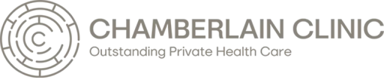 Chamberlain Clinic logo with tagline Outstanding Private Health Care.