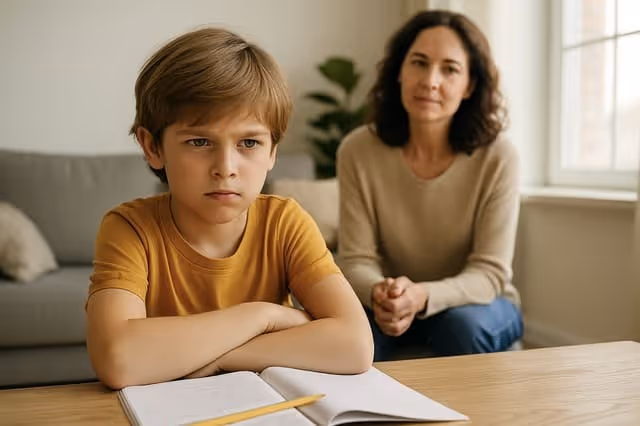 Kind lernt mit Frust umzugehen