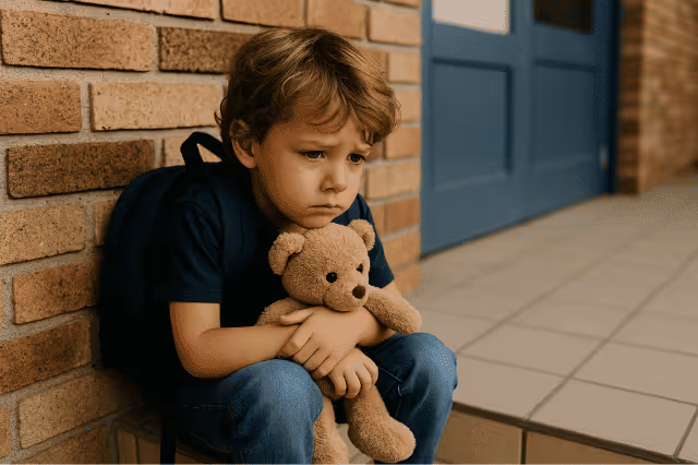 Verlustängste bei Kindern: Junge wirkt traurig