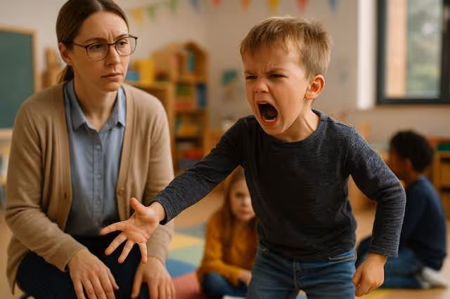 Erzieherin informiert Jugendamt über aggressives Kind im Kindergarten