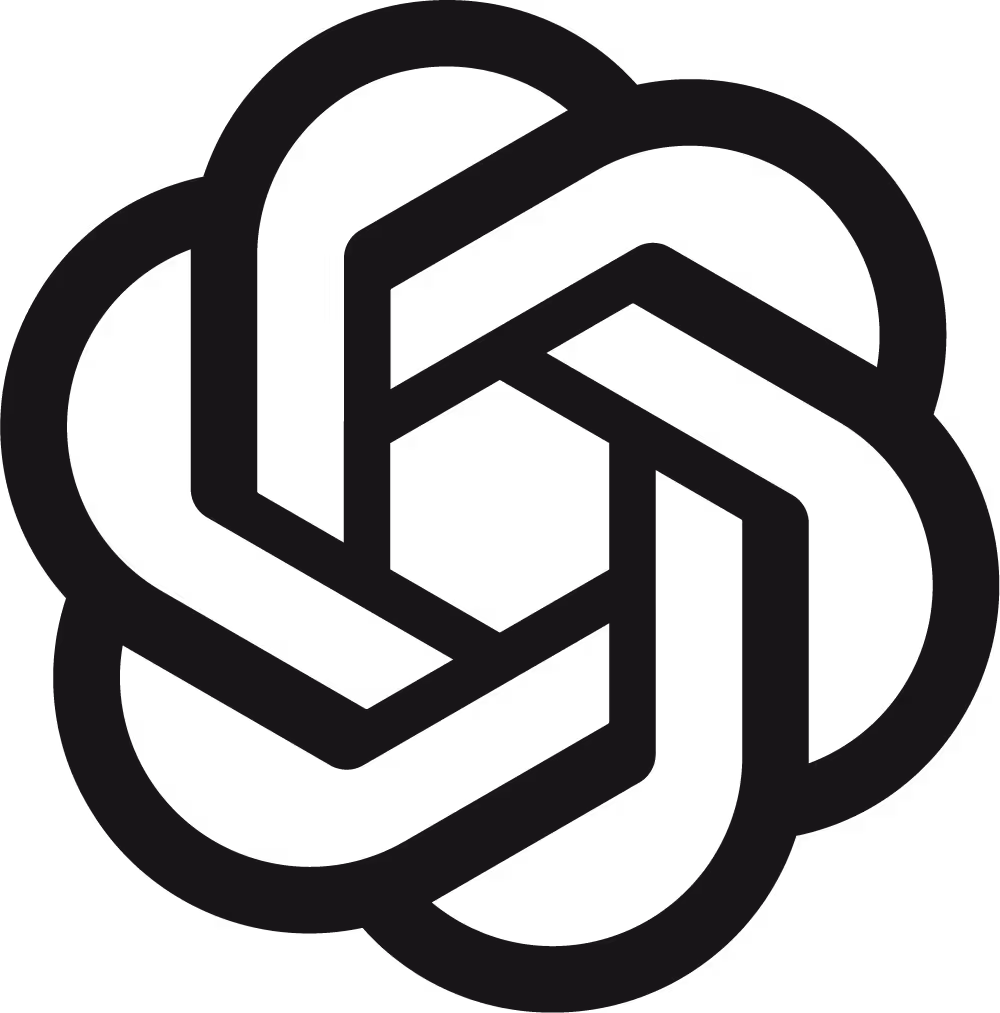 Interlocking hexagonal shapes forming a symmetrical geometric logo design