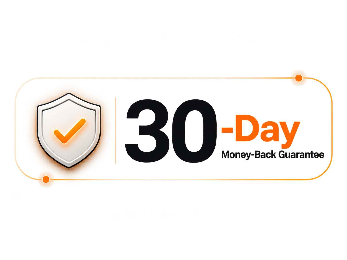 30-day money-back guarantee badge