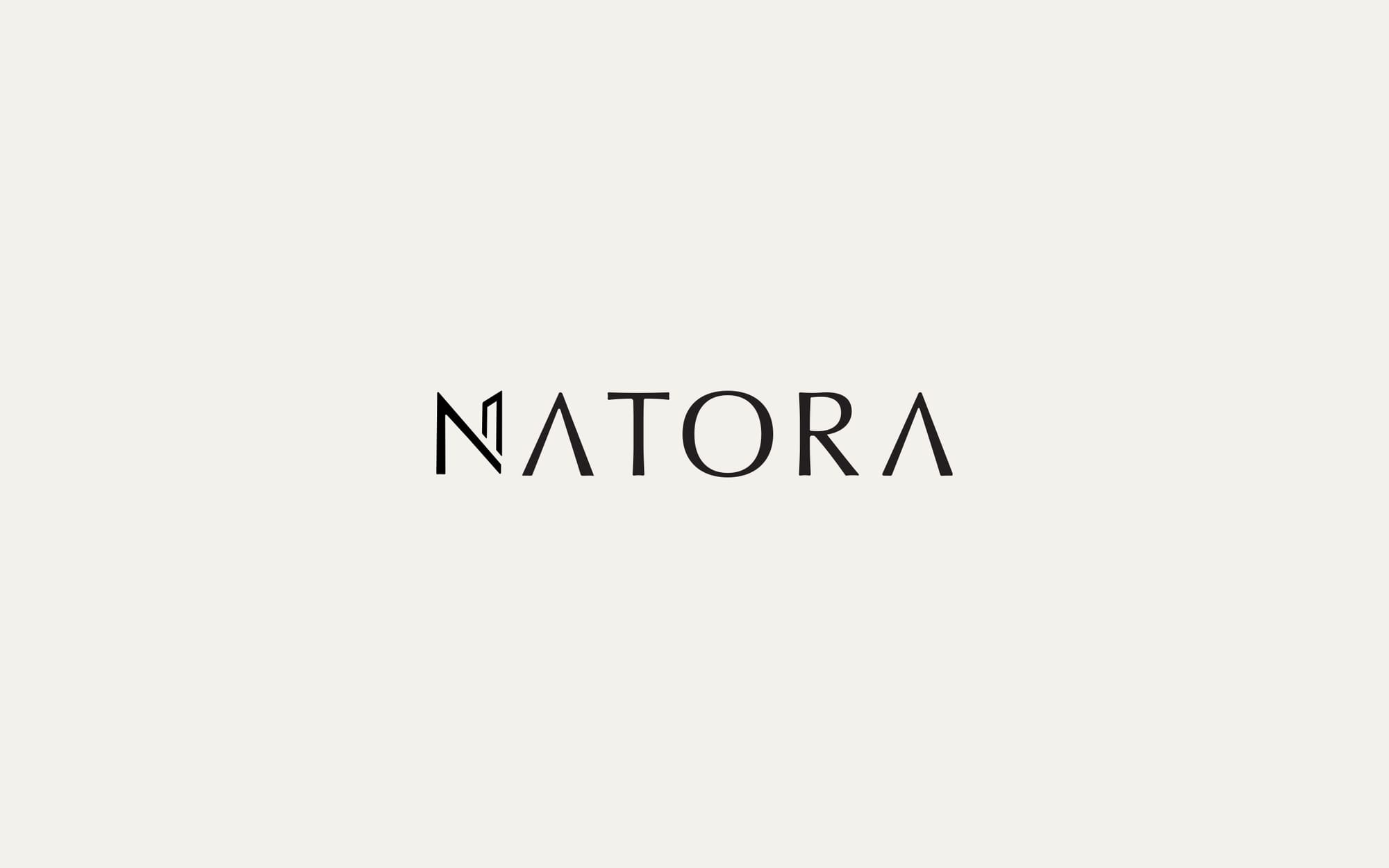 The Natora wordmark, dark