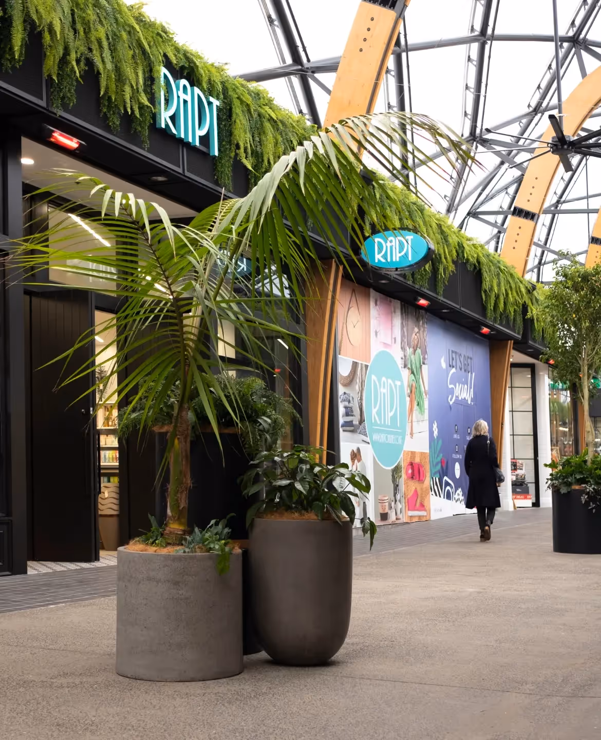 Greenery enhances a strong botanical theme that sets Botany Town Centre apart and helps it achieve its commercial goals.
