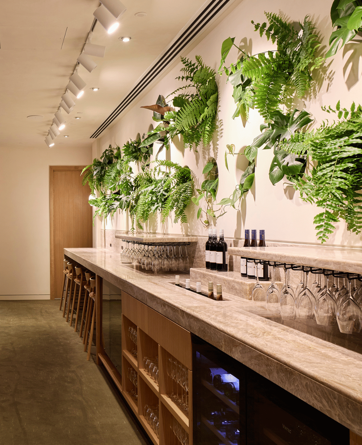 The newly refurbished Qantas International Business Lounge at Auckland Airport is designed as a calm, grounded retreat that reflects a distinctly New Zealand sense of place.