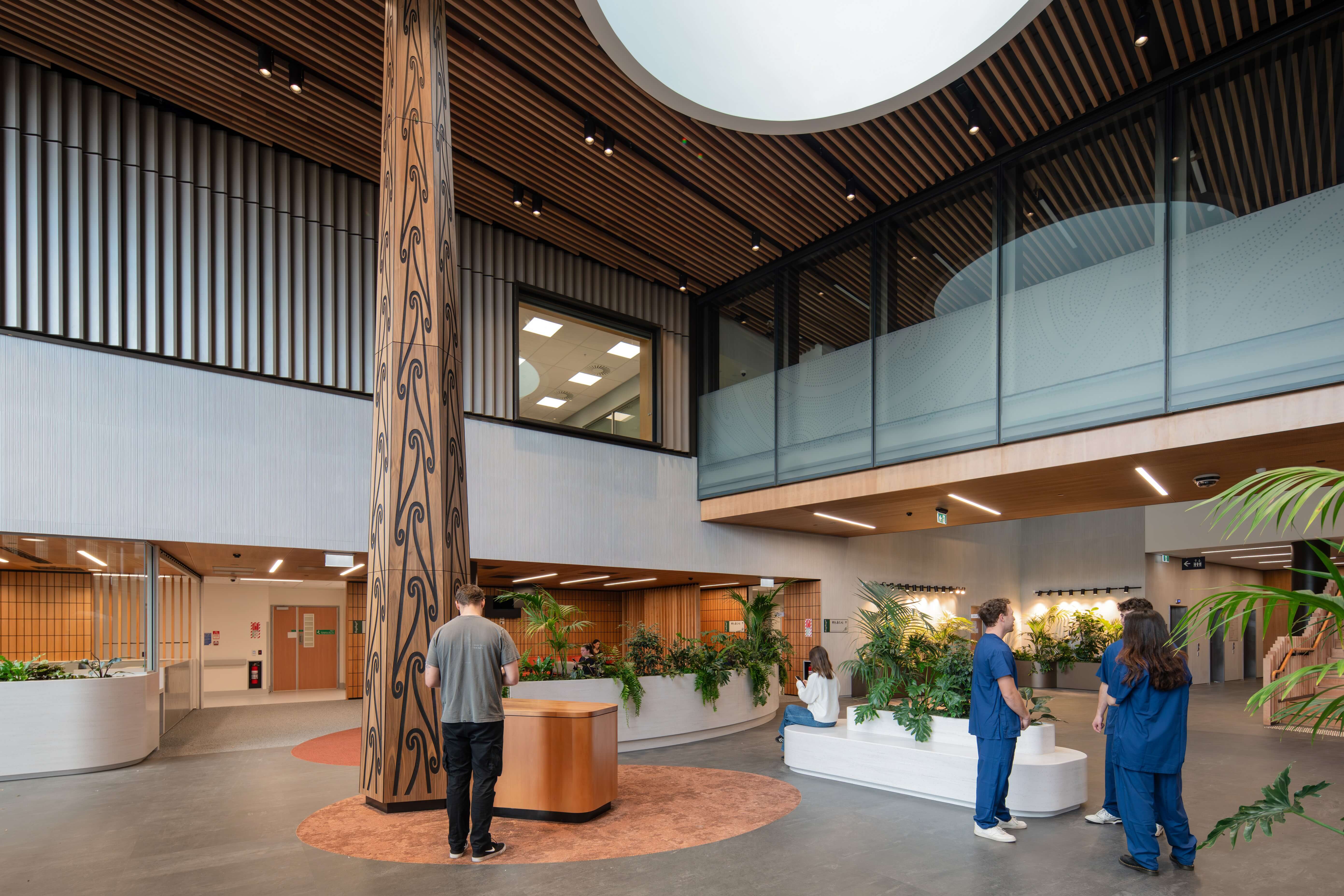 staff and visitors at taranaki hospital