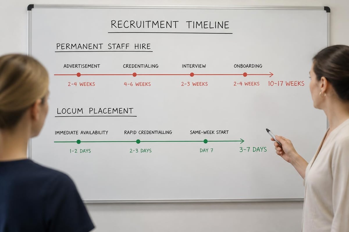 Locum rostering timeline