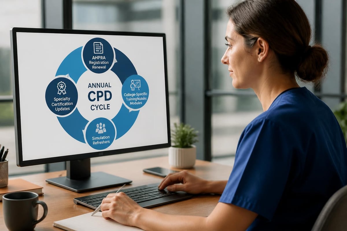 CPD tracking for medical professionals