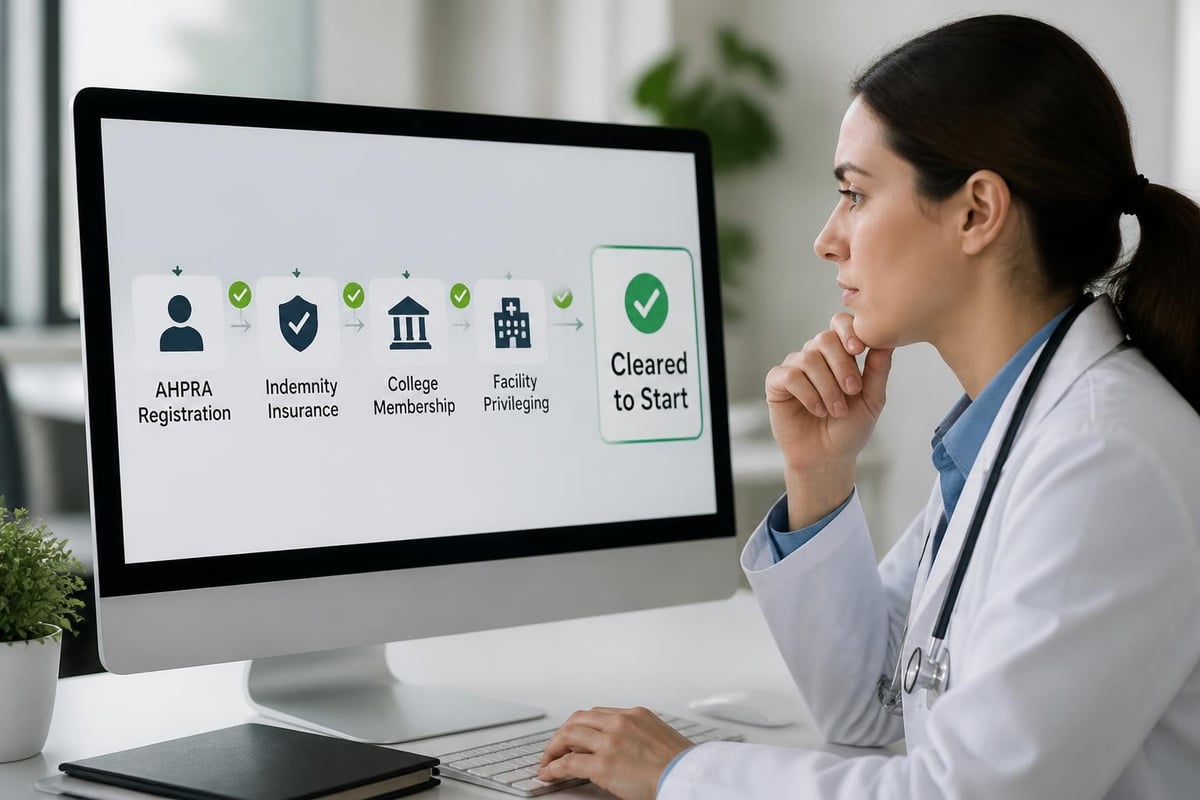 Hospital credentialling workflow