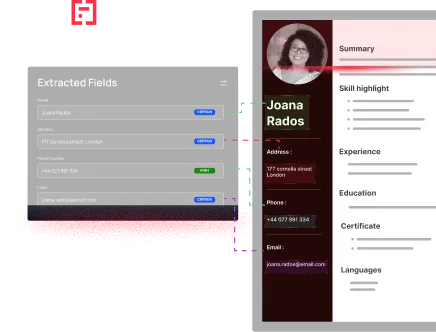 resume cv data extraction 