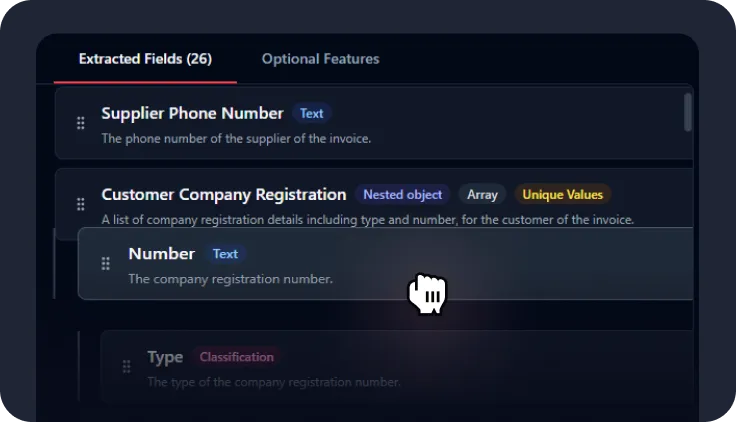 Custom model extraction