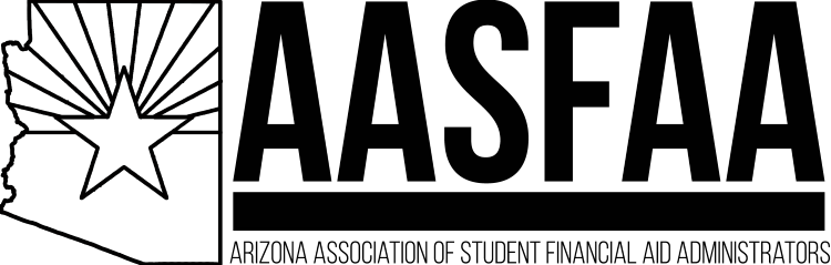 AASFAA logo in bold black serif font on white background.