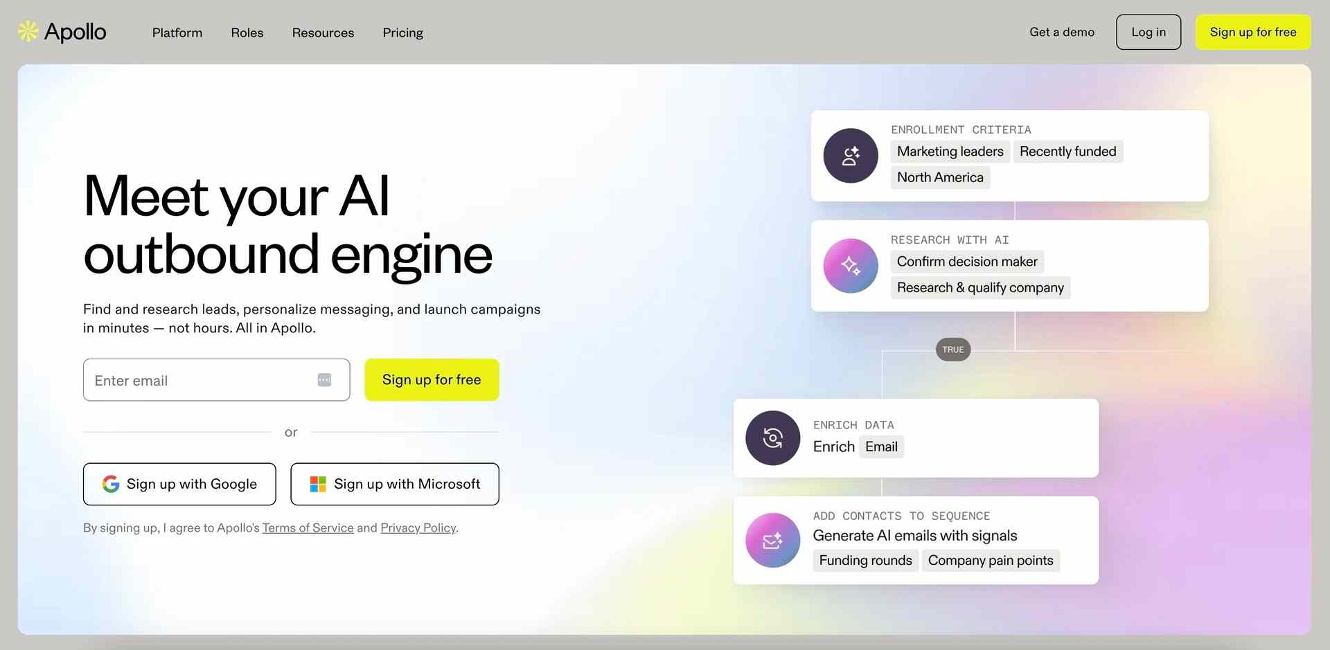 Apollo featured as one of the best cold email software tools for simple setup and fast results.