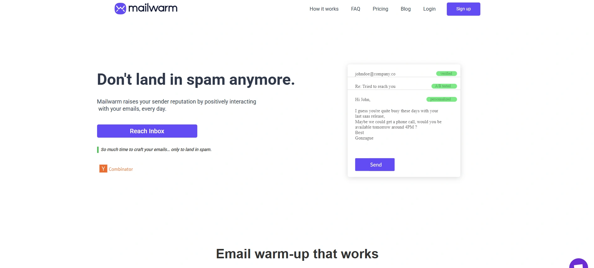 Mailwarm