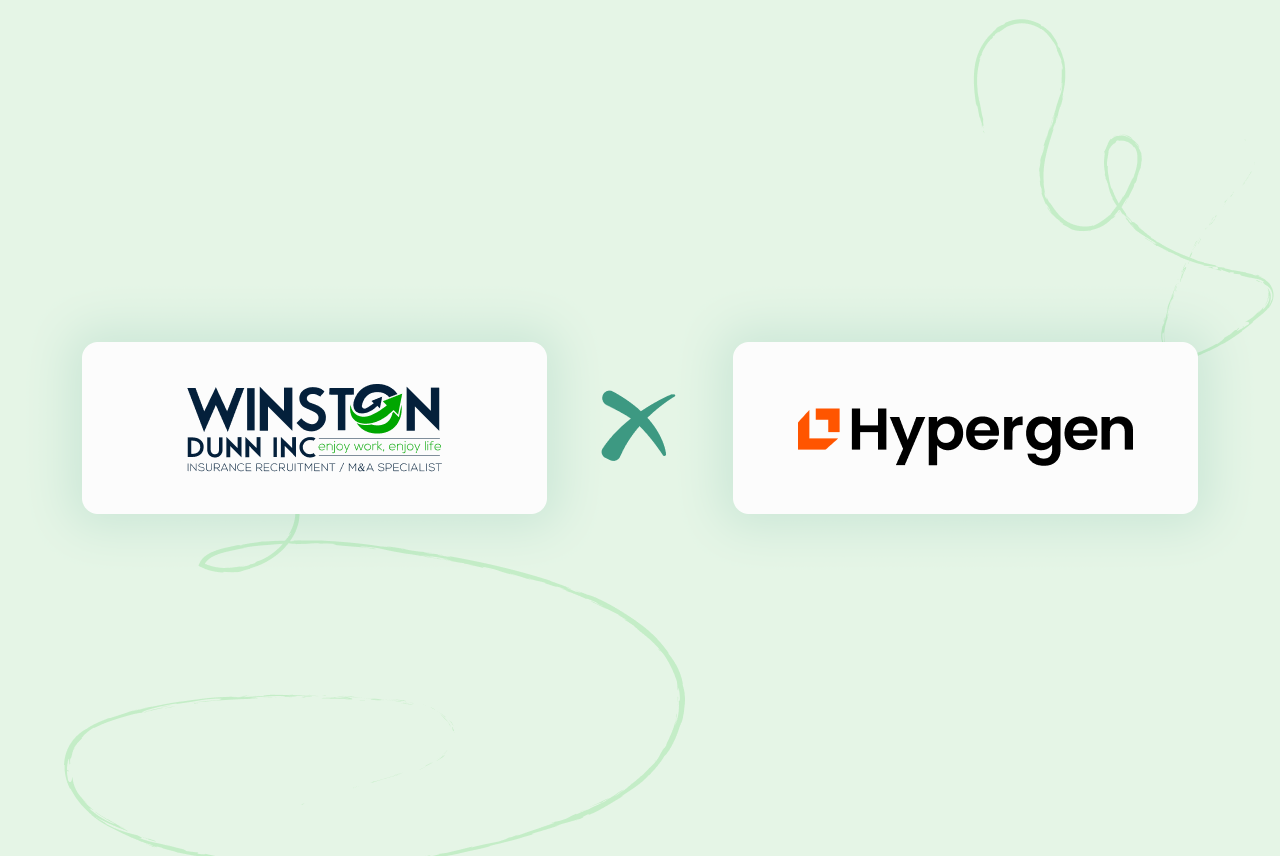 Decorative image displaying the logos of Winston Dunn and Hypergen.