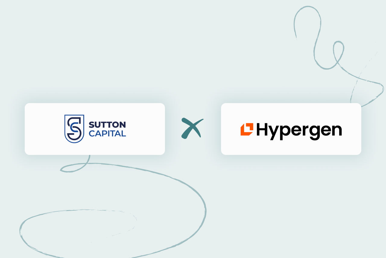 Decorative image displaying the logos of Sutton Capital Partners and Hypergen.