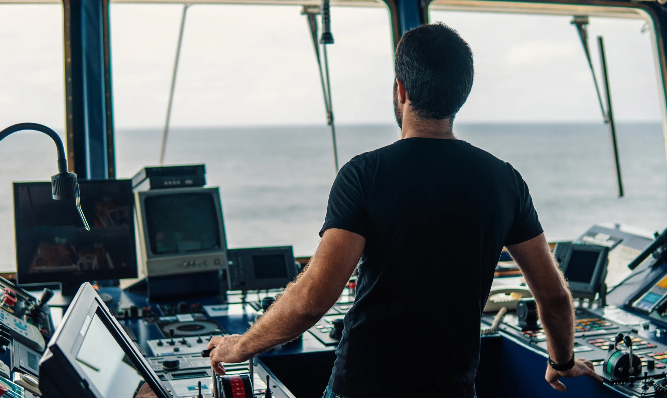 Person looking at the ocean