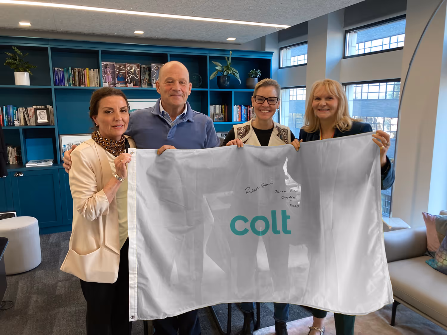 The Colt team welcome back Robert Swan OBE at Colt House