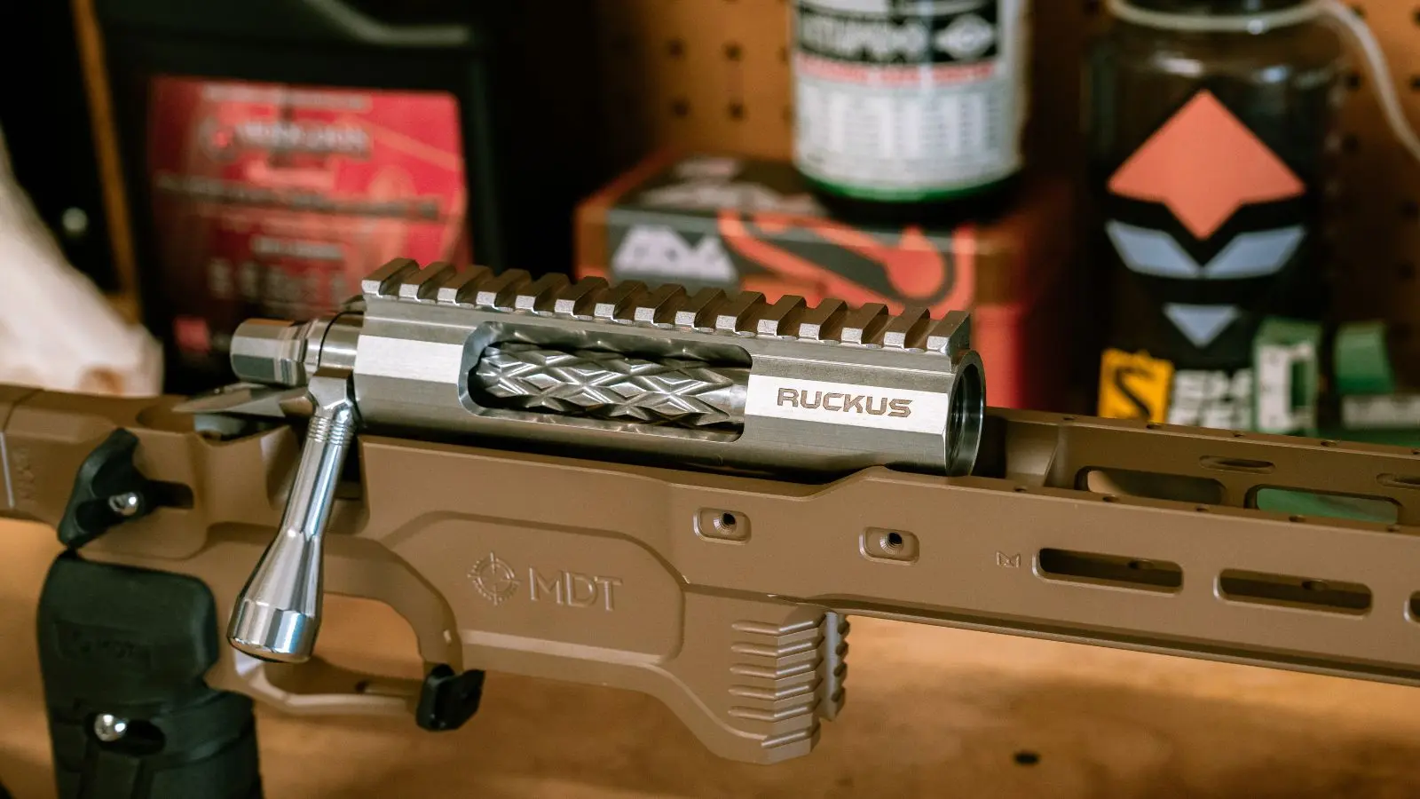 Custom long-range rifle action Rukus by Defiance Machine
