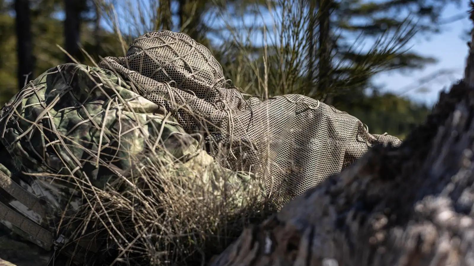 StalkLand tactical ghillie camouflage for overwatch operations