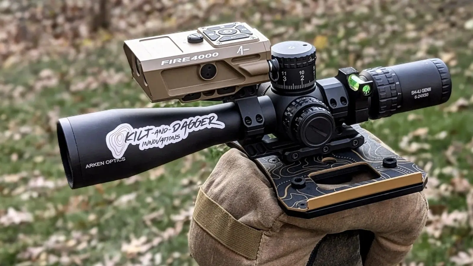 Kilt and Dagger Innovations Ute 2 Tac Table on tripod