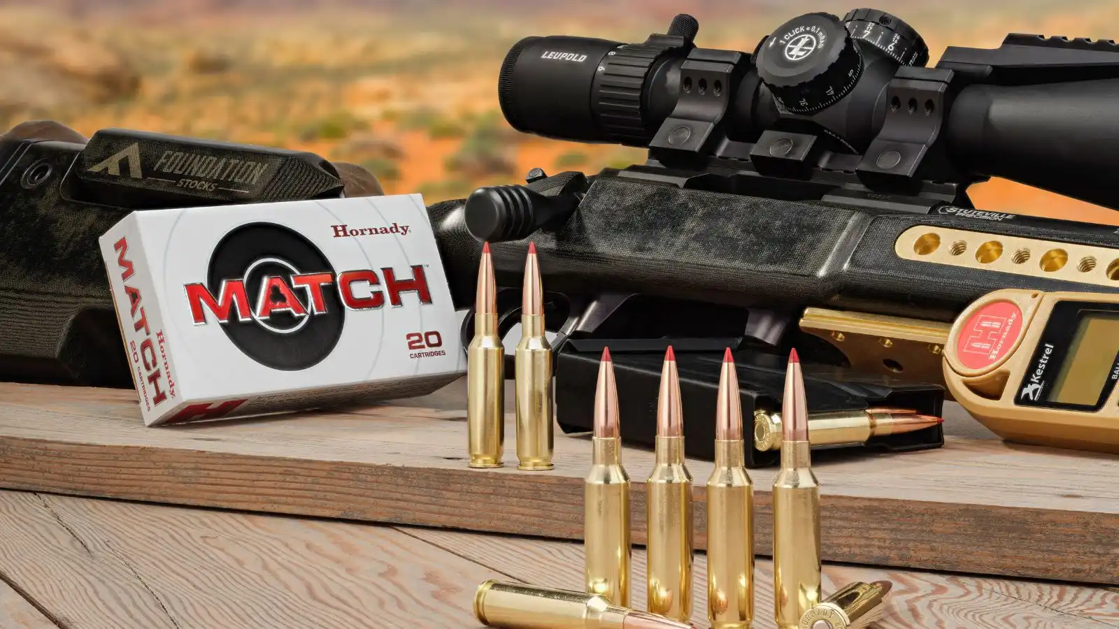 Hornady Match ammunition for long-range precision shooting