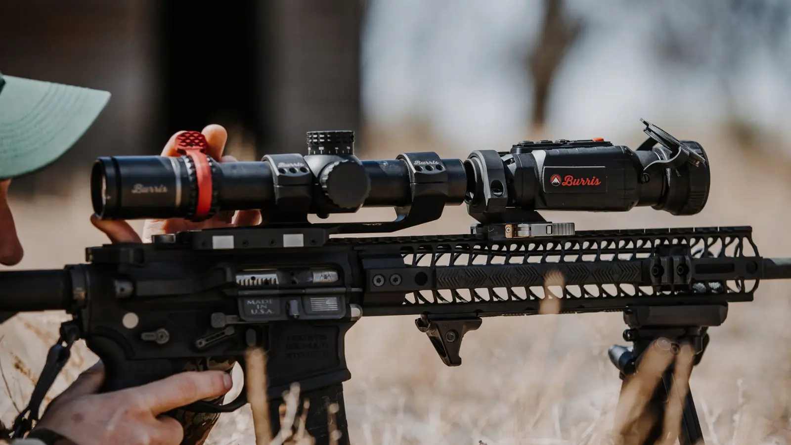 Burris XTR Pro riflescope mounted on precision AR platform for long-range shooting