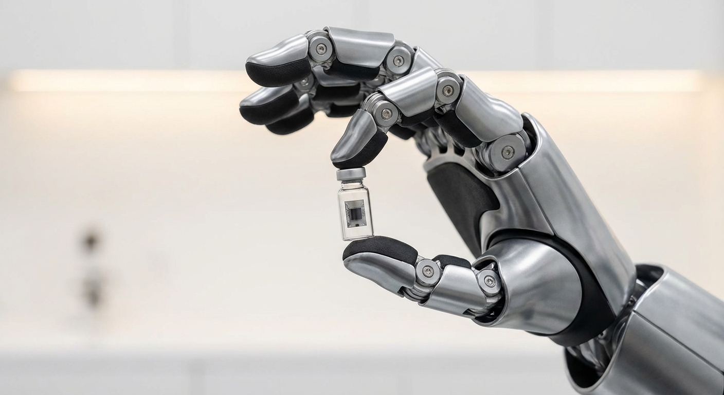 Tesla Optimus Gen 2 hand dexterity close-up