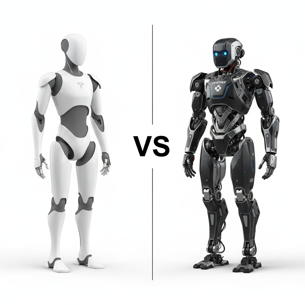 Tesla Optimus vs Unitree G1 Comparison