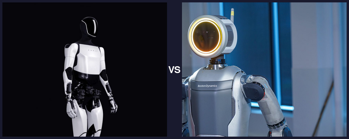 Tesla Optimus vs Boston Dynamics Atlas