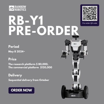 Rainbow Robotics RB-Y1 dual-arm mobile manipulator