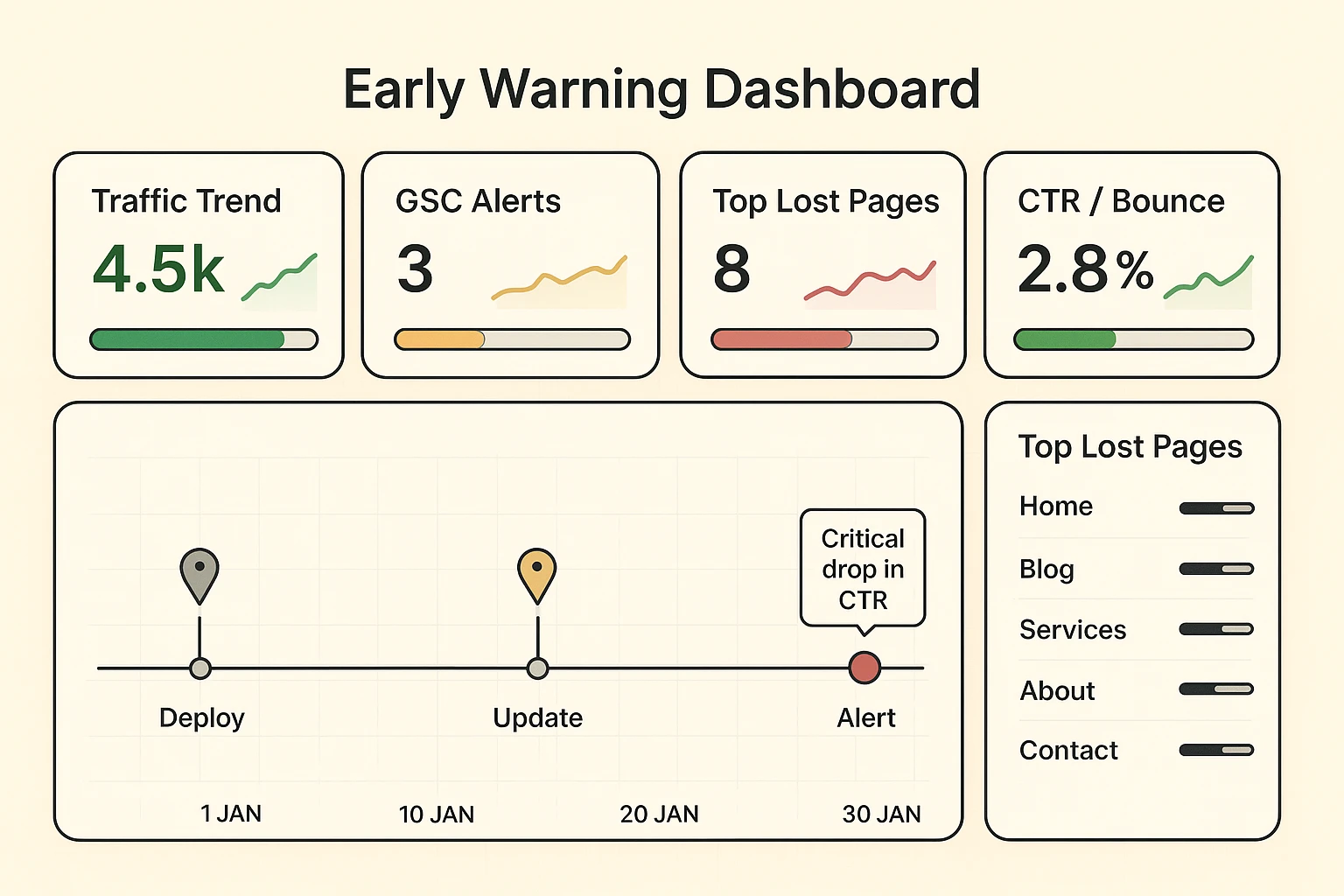 Ongoing monitoring (early-warning system for prevention)